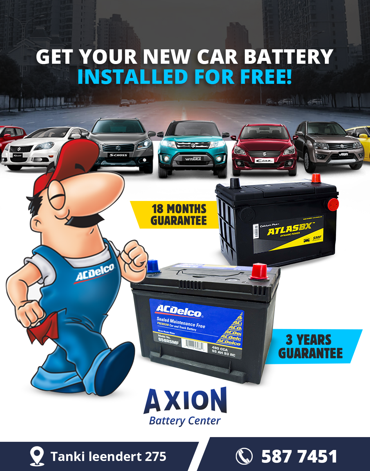 Axion Battery Center - Automobile Batteries