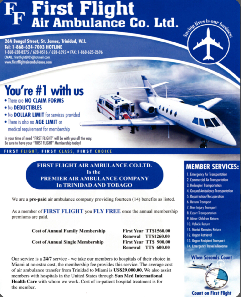 First Flight Air Ambulance Co Ltd - AIR AMBULANCE