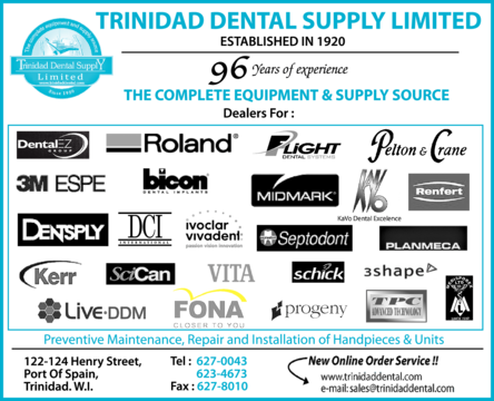 Trinidad Dental Supply Limited - DENTISTS-REGISTERED