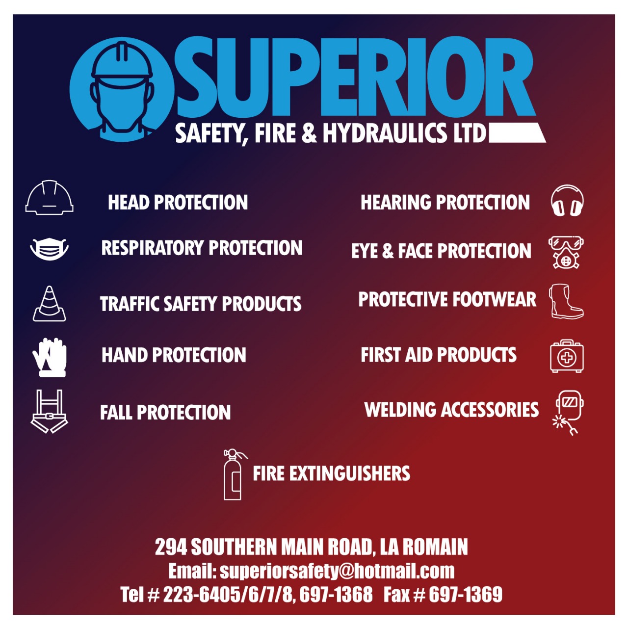 Superior Safety Fire & Hydraulics Ltd - FIRE EXTINGUISHERS
