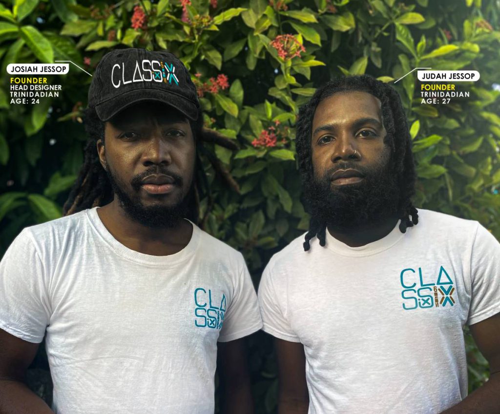 Findyello within our borders article with Trinidadian shoe designers Classix Republics image shows founders Josiah and Judah Jessop.