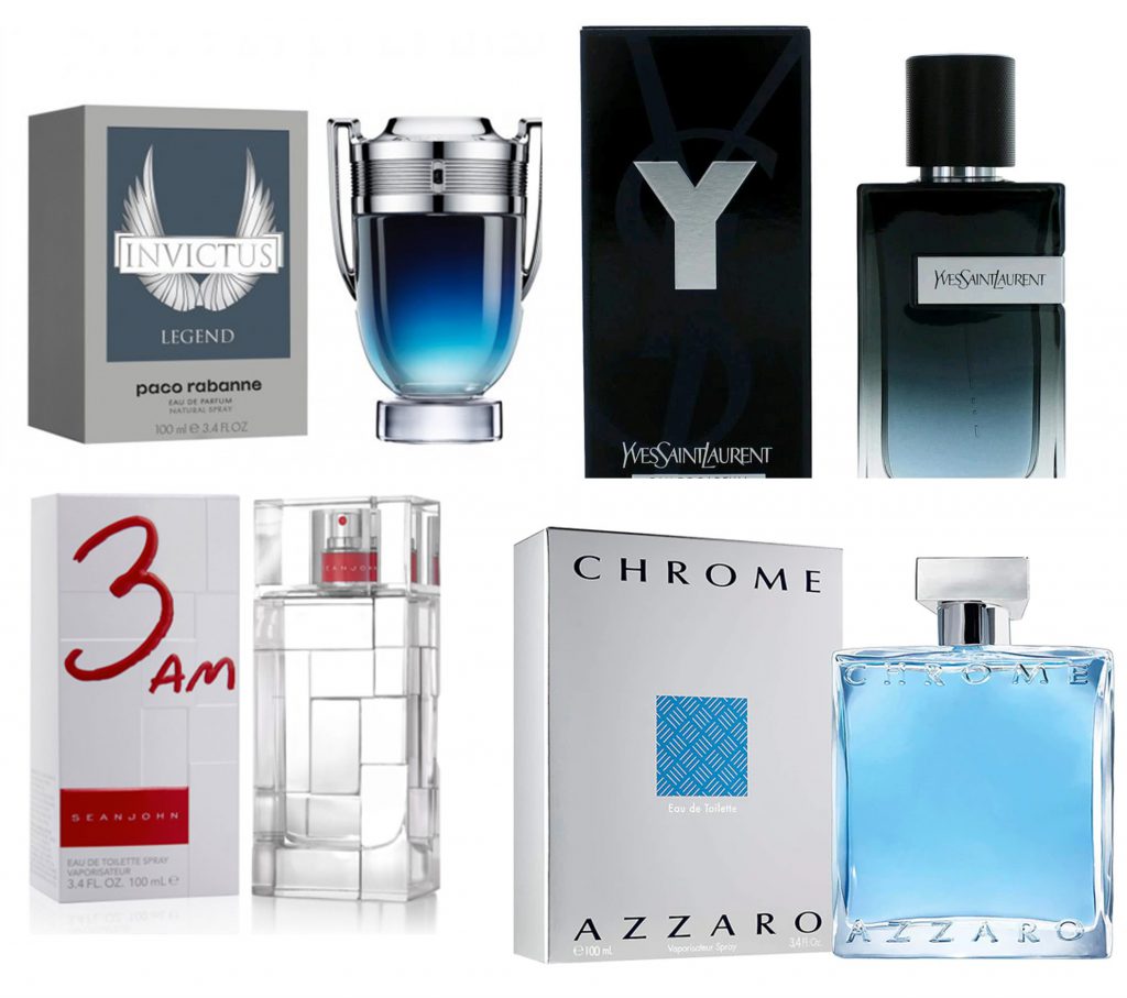 Findyello article on how to choose a cologne and top fragrances for Caribbean men with image of cologne bottles