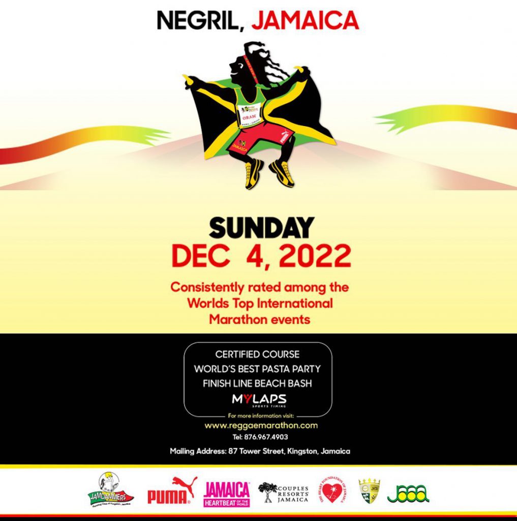 2022 Reggae Marathon, Half Marathon & 10K