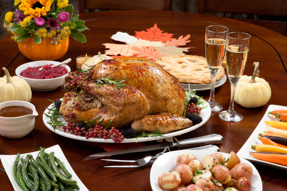 Thanksgiving Day turkey dinner 
