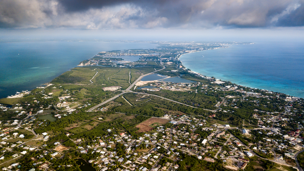 Aerial view of Grand Cayman, Cayman Islands. Image source Shutterstock 