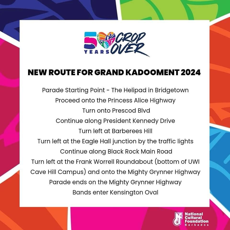 Grand Kadooment Route 2024